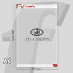 PosterFix® A4V Modelo HORARIO