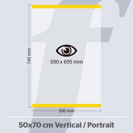 PosterFix® 50x70 cm. Vertical Amarelo