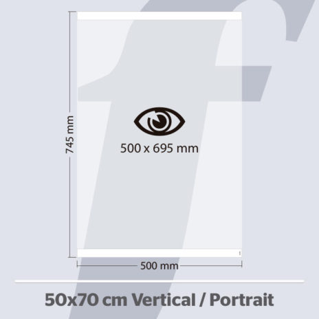 PosterFix® 50x70 cm. Vertical Branco