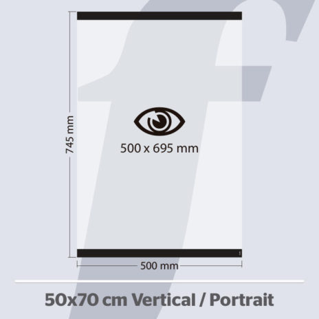 PosterFix® 50x70 cm. Vertical Preto