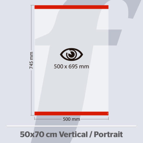 PosterFix® 50x70 cm. Vertical Vermelho