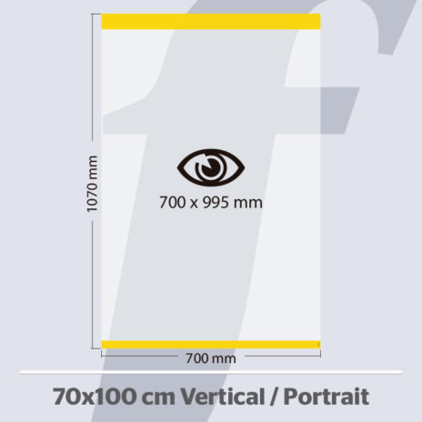 PosterFix® 70x100 cm. Vertical Amarelo