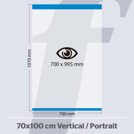 PosterFix® 70x100 cm. Vertical Azul