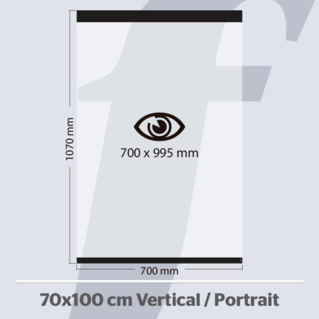 PosterFix® 70x100 cm. Vertical Preto