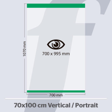 PosterFix® 70x100 cm. Vertical Verde