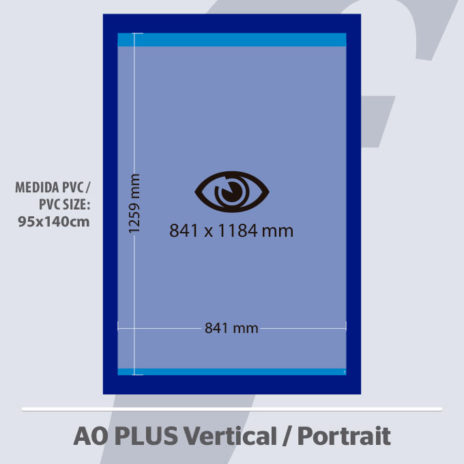 PosterFix® Serie PLUS A0 Vertical Azul