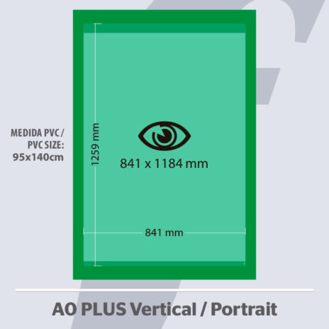 PosterFix® Serie PLUS A0 Vertical Verde