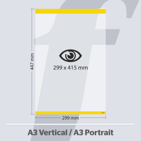 PosterFix® A3 Vertical Amarelo