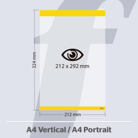 PosterFix® A4 Vertical Amarelo