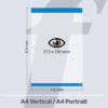 PosterFix® A4 Vertical Azul