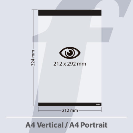 PosterFix® A4 Vertical Preto